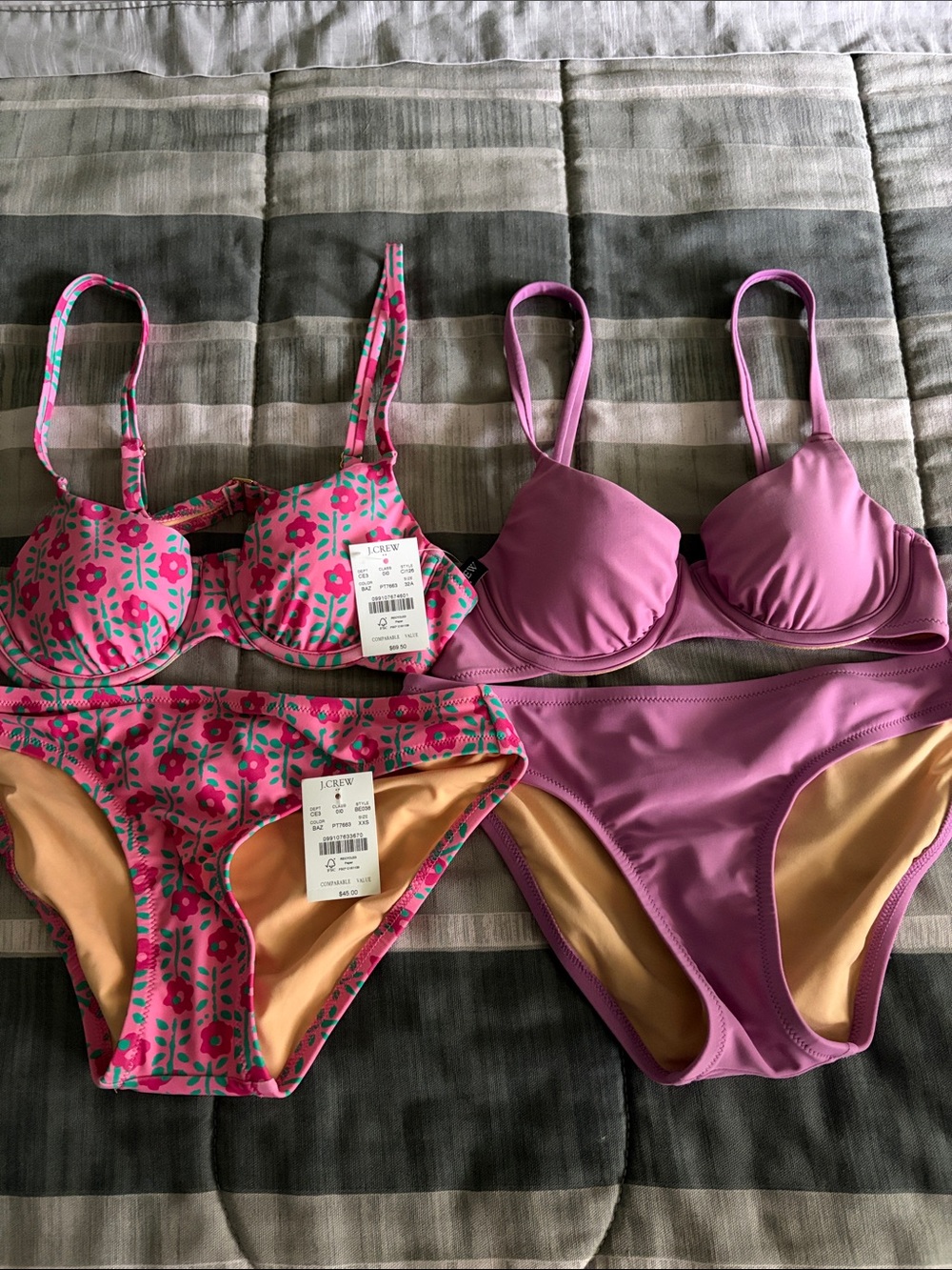 Bundle of J Crew Factory Underwire Bikinis 32A/XXS